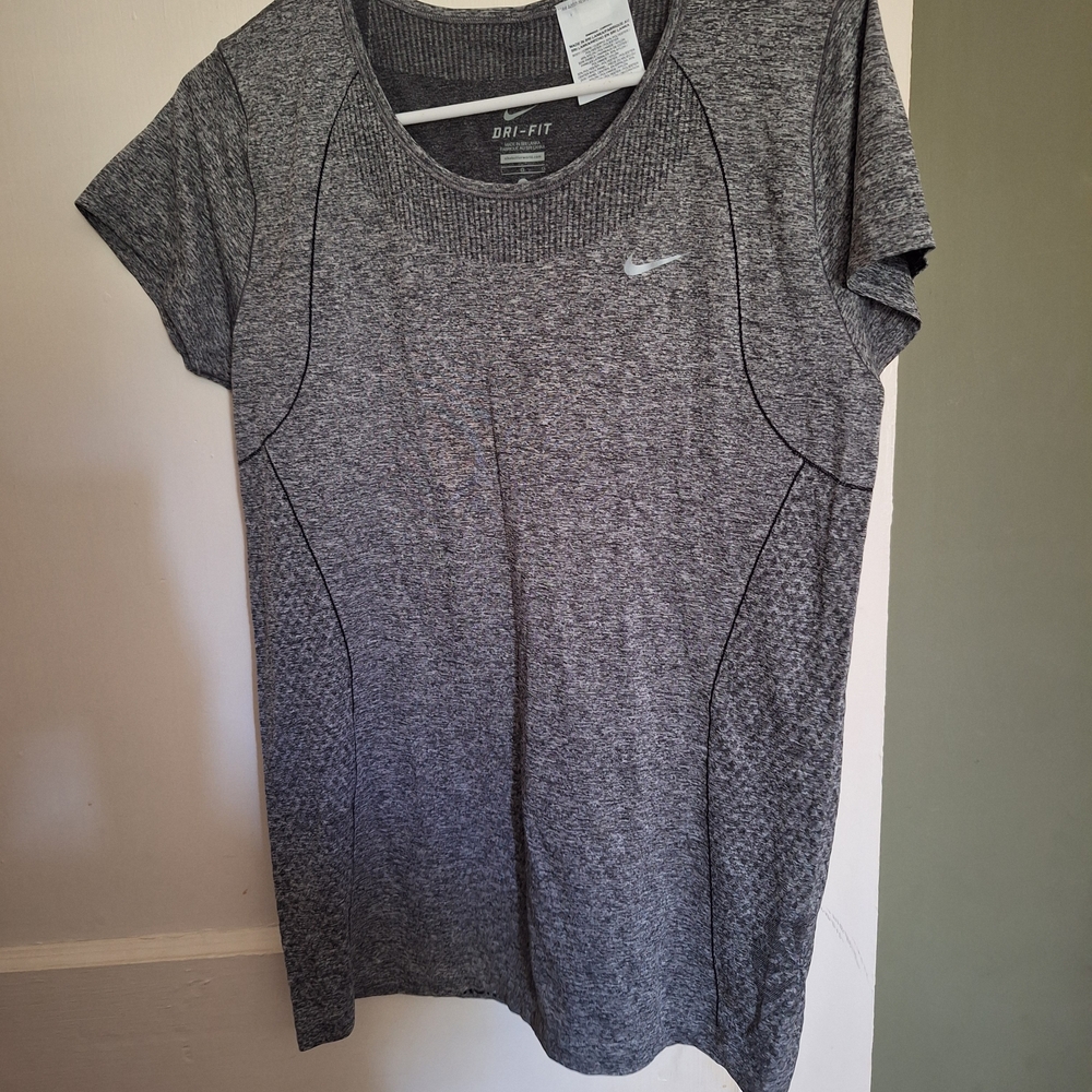 Nike Women's Gray Dri-FIT Top